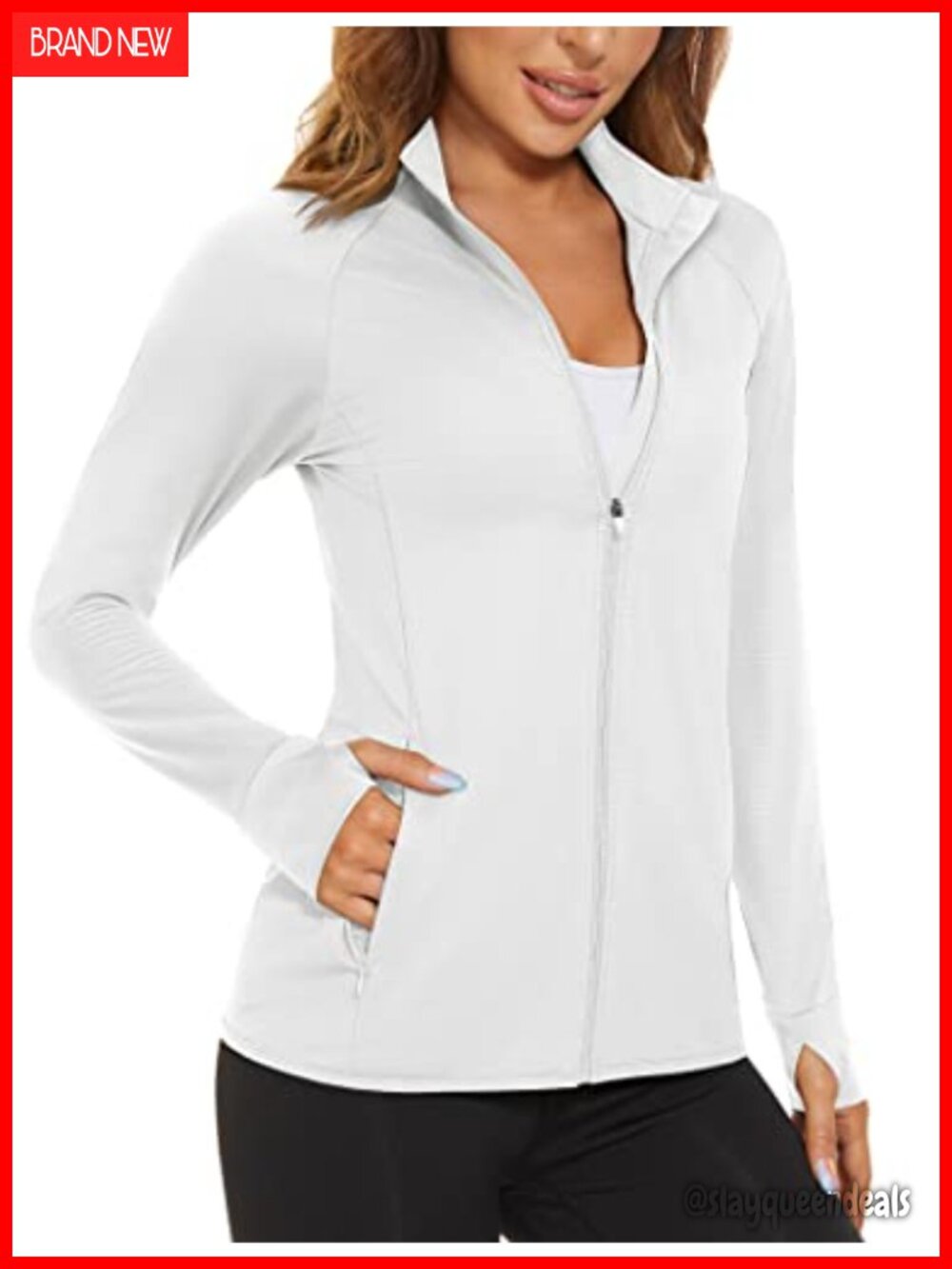 Women UPF 50+ Lightweight Full Zip Athletic Sun Protection Jacket